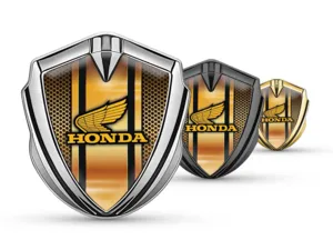 Honda Metallico Emblema Badge Look Moderno High-End